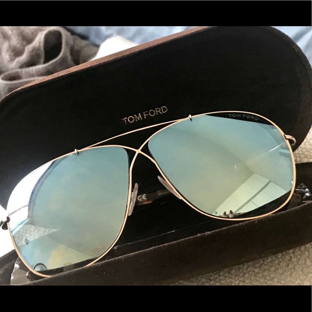 TOM FORD Aviators 🦋 Butterfly Blue & Gold
